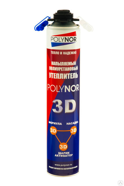 Напыляемый пенополиуретановый утеплитель Polynor 3D | Rever-S